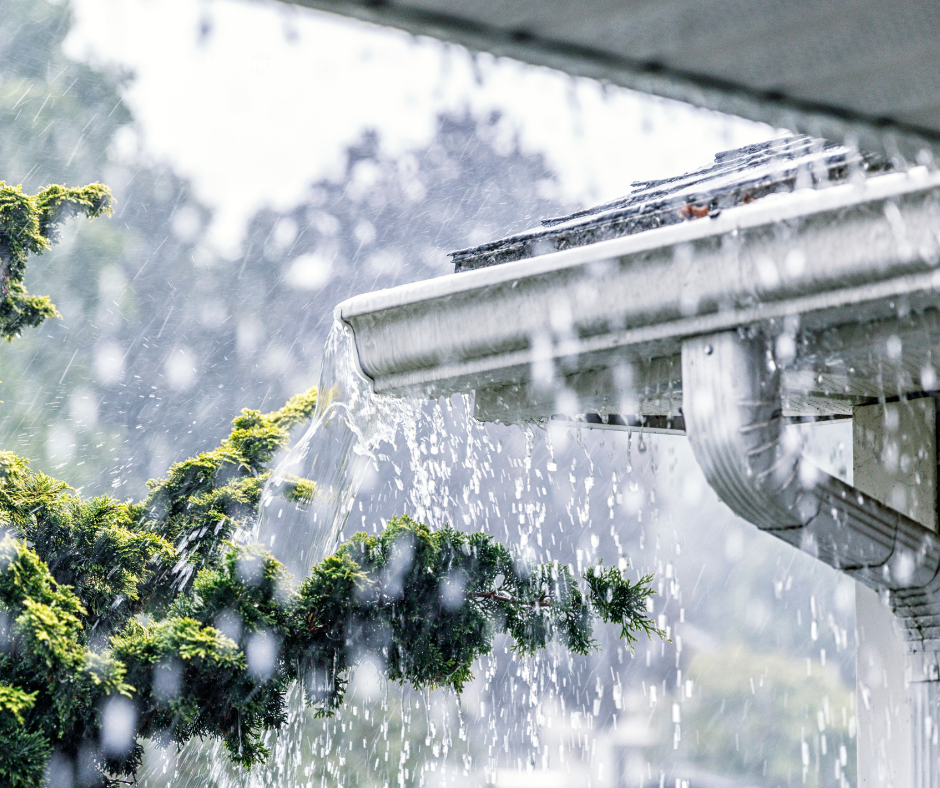 Roof gutters, downspouts, and storm drains must not connect to sewer system